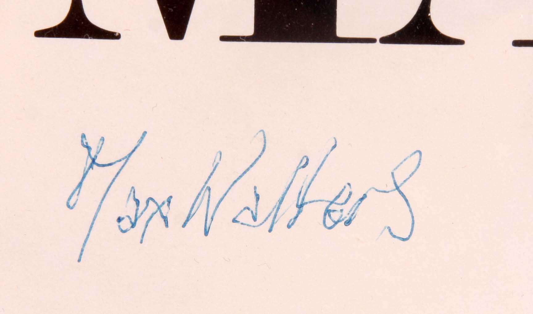 AFFISCH, Max Walter Svanberg sign.