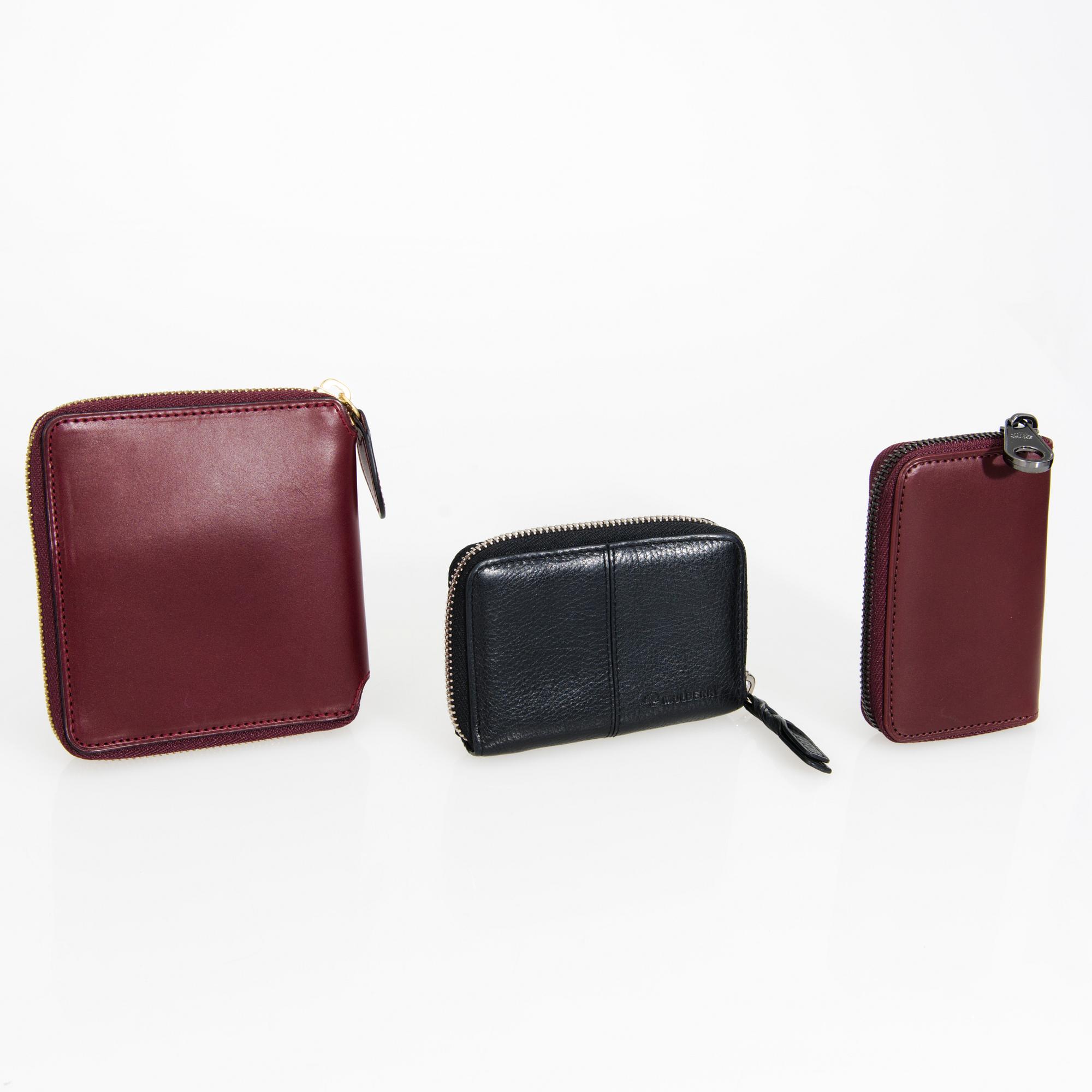 MULBERRY, Key holder, Zip around small wallet and purse.