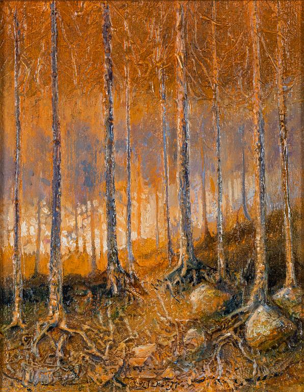 Fritz Jakobsson, olja på duk, signerad.