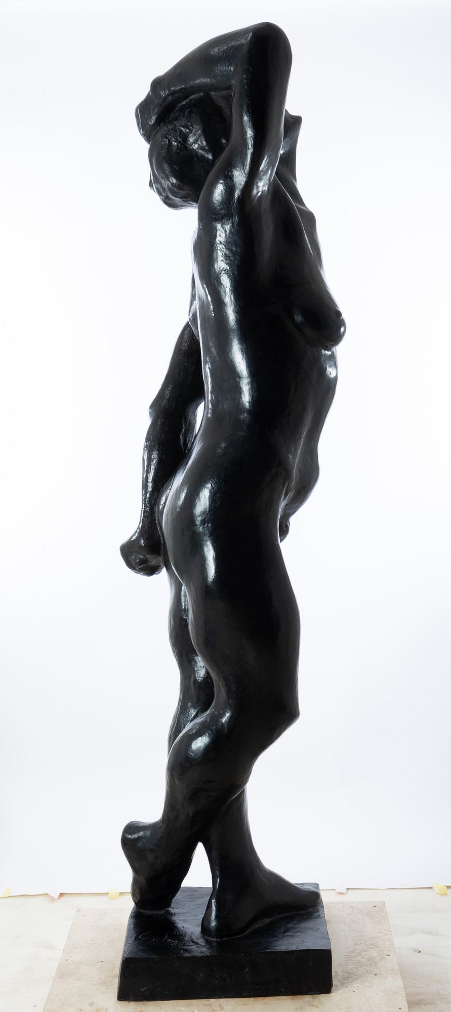 Gudmar Olovson, Statue. Signed. Numbered. Foundry mark. Bronze, height 210 cm, length 56 cm.