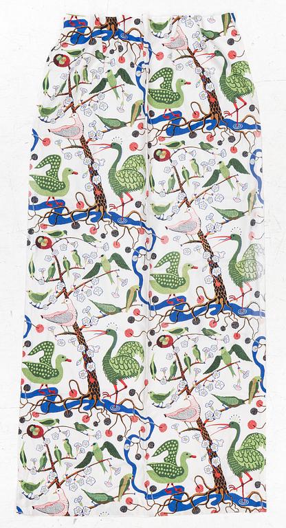 Josef Frank, a 'Gröna Fåglar' curtain, Svenskt Tenn.