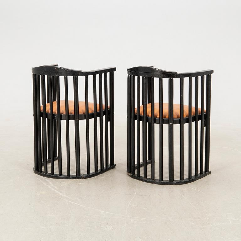 Josef Hoffmann, armchairs a pair attributed to the first half of the 20th century.