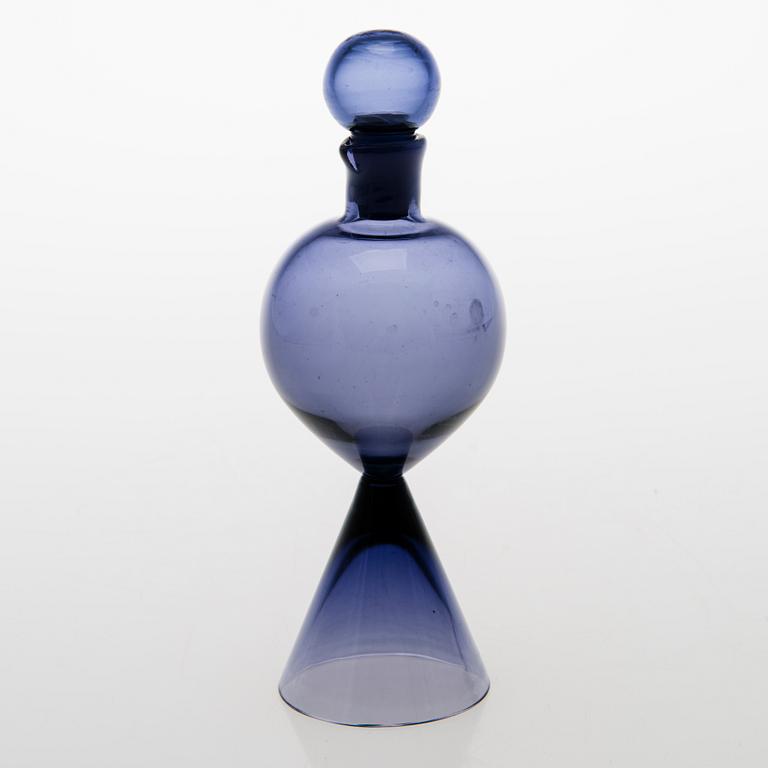 TAMARA ALADIN, OLJEKARAFF, glas, modell 1760, X-serien, Riihimäen Lasi, 1961-64.