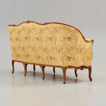 SOFFA. Frankrike, 1700-talets mitt. Rokoko.