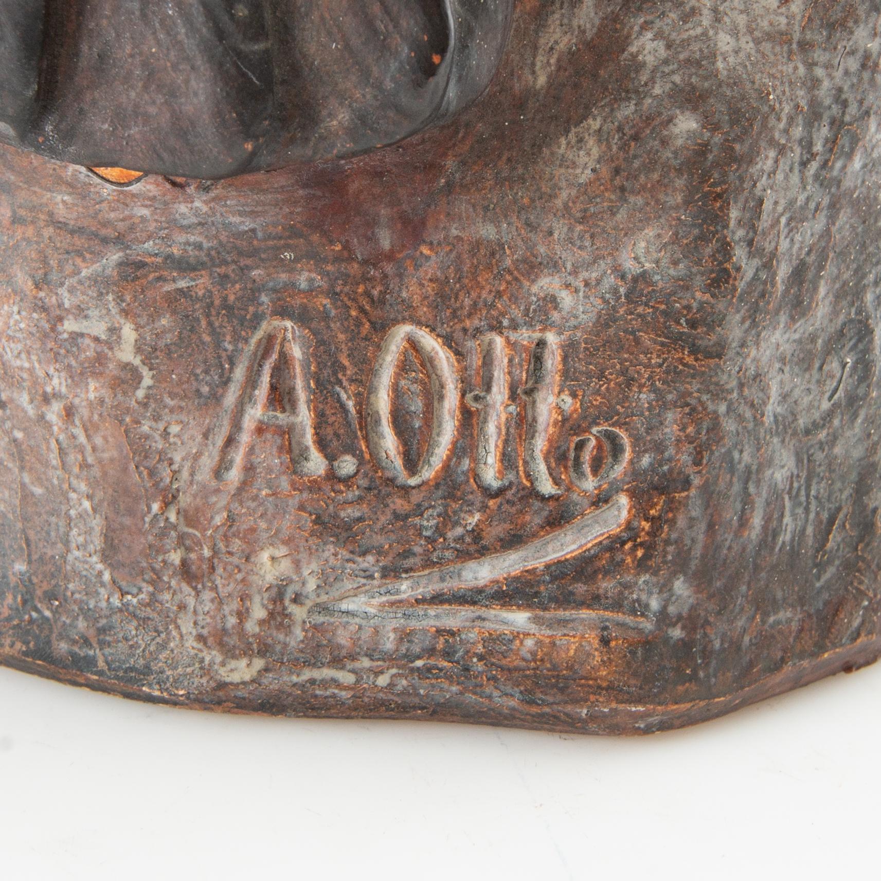 Dekorativ skulptur omkring 1900 terrakotta.