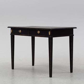 A painted writing desk, Gustavian style, 20th Century.