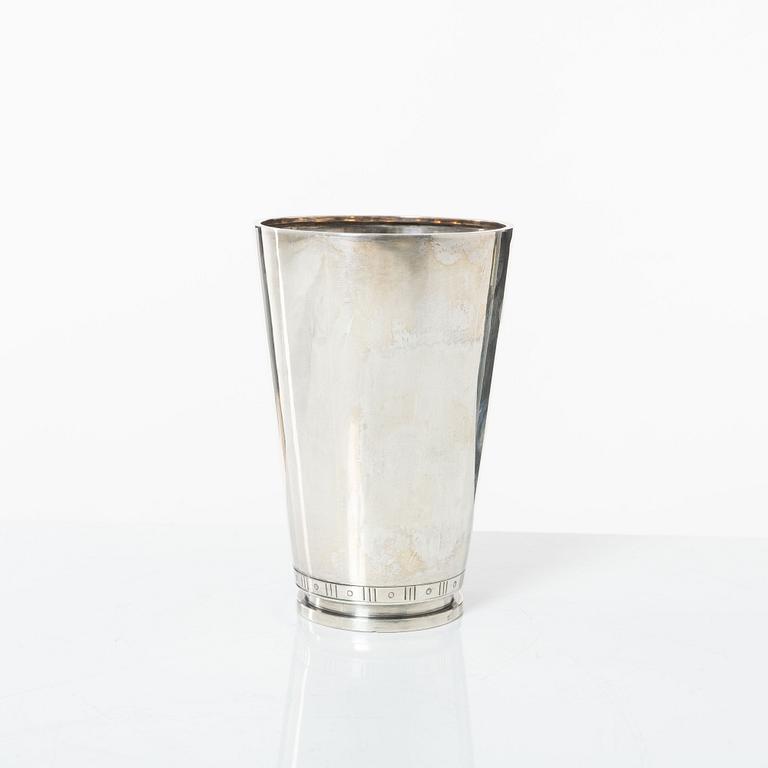 Sven Carlman, bägare, silver, CF Carlman, Stockholm 1965.