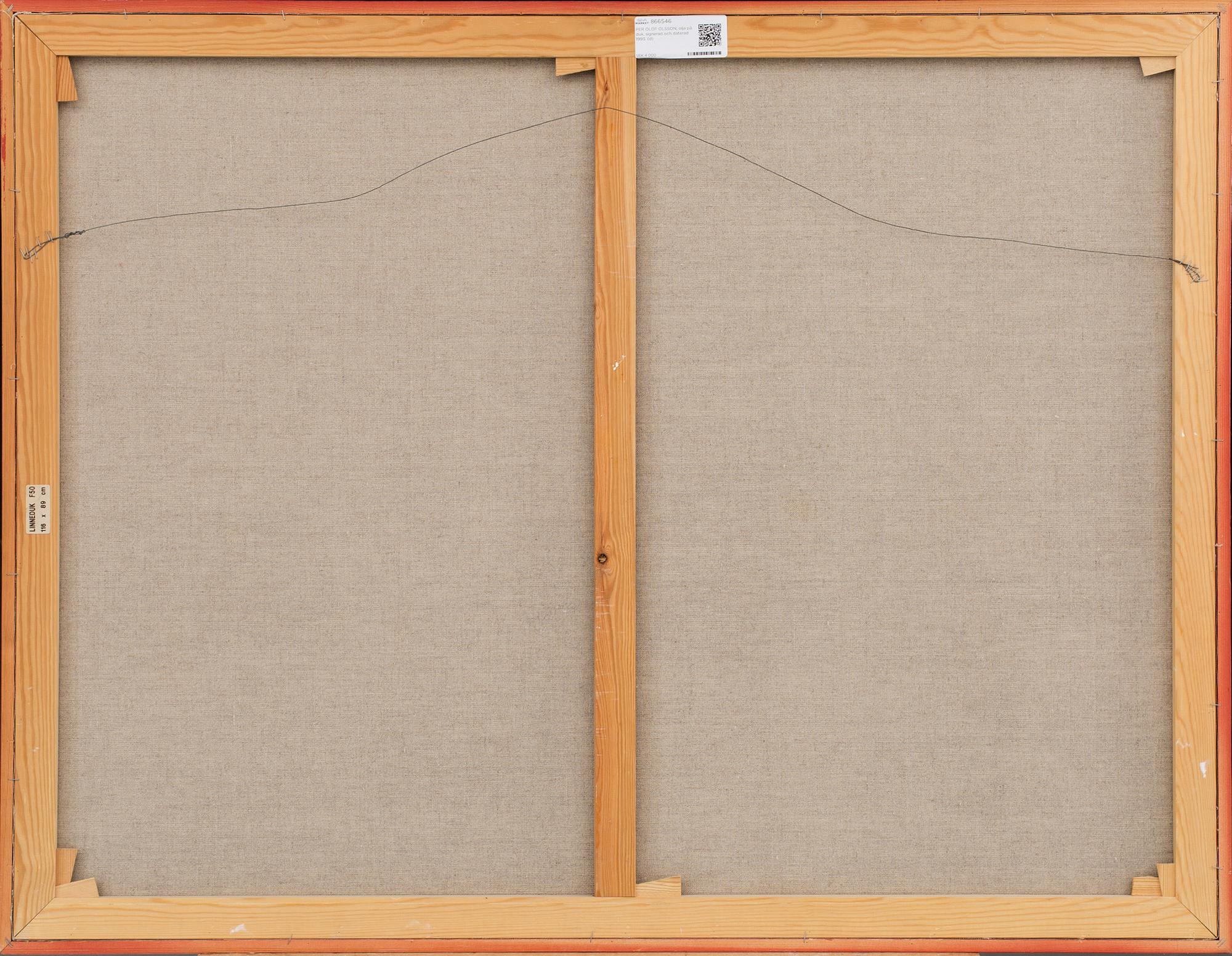 PER OLOF OLSSON, olja på duk, signerad och daterad 1993.