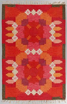 MATTA, rölakan, Ingegerd Silow, monogramsignerad IS, 1900-talets andra hälft, 206 x 136 cm.