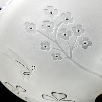 Birger Ekman, taklampa, Swedish Modern, Glössner, 1940-tal.