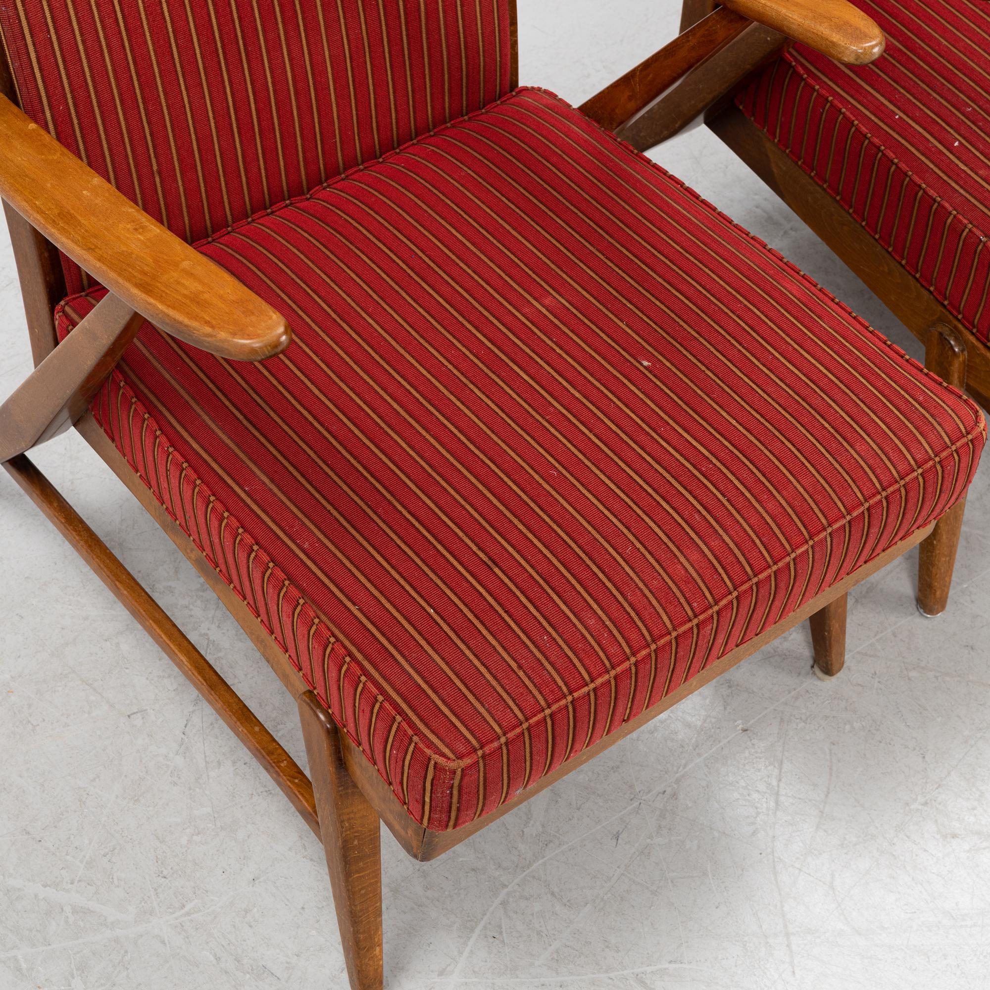 A pair of 'Knolls Moderna Fåtöljer', 1940's.