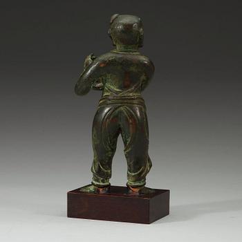 A bronze figurine. Ming dynasty (1368-1644).