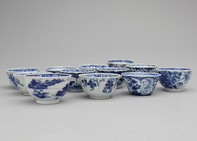 FAT samt KOPPAR, 12 st, porslin, Kina 1800 samt 1900-tal.