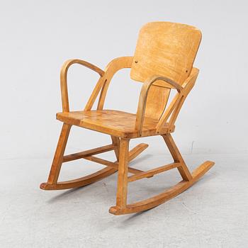 A rocking chair, 'Per-stolen', Per Aaslid, Aaslid Møbelfabrikk, Fyrde, Volda, Norway 1940/50`s.