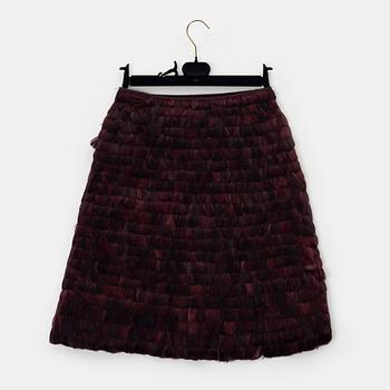 Valentino a feather skirt, size 6.