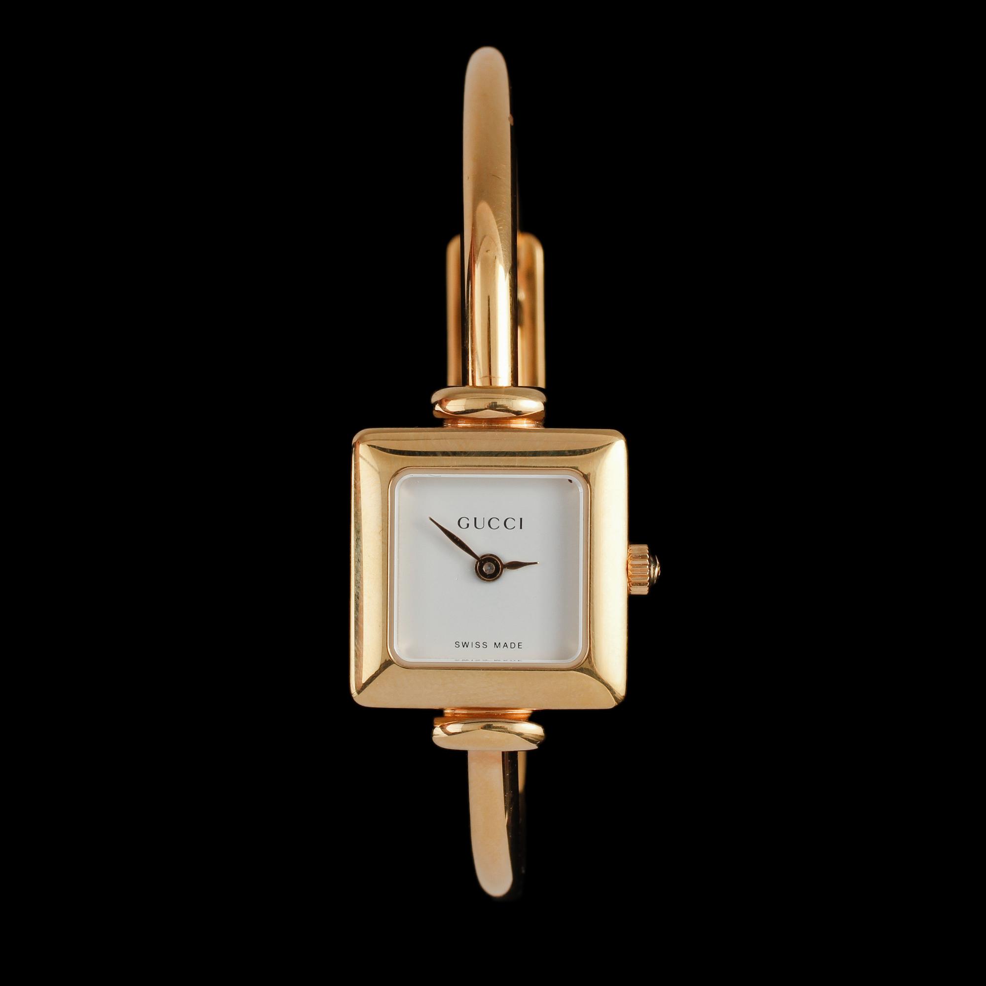 ARMBANDSUR, gulmetall, Gucci, 1900-talets slut.
