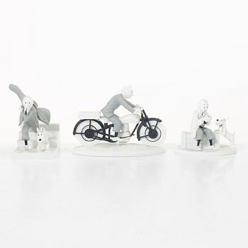 Tintin, collectible figures, 10 pcs, "Hors Serie", Hergé Moilins art, 2013-2015.