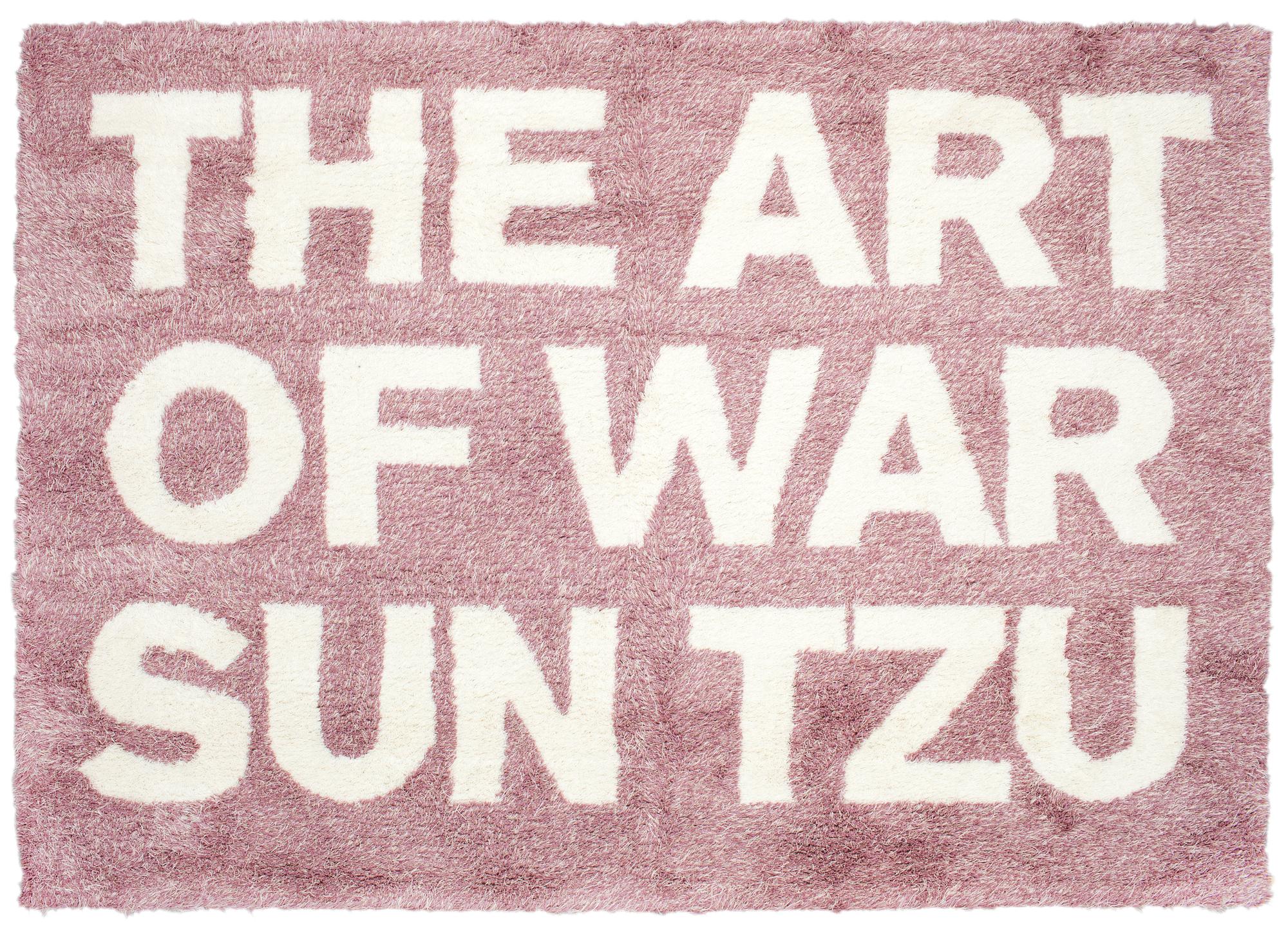 Ulf Rollof, CARPET. "THE ART OF WAR SUN TZU". Tufted in 2010. 248 x 352 cm. Ulf Rollof, Sweden, born in 1961.
