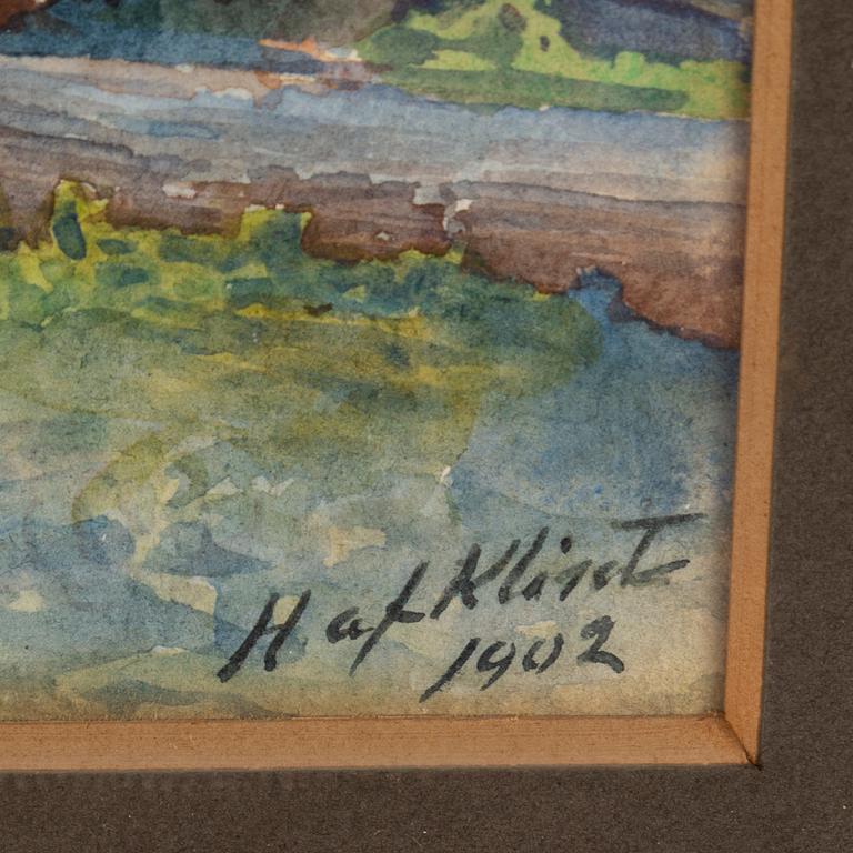 HILMA AF KLINT, akvarell, signerad H af Klint och daterad 1902.