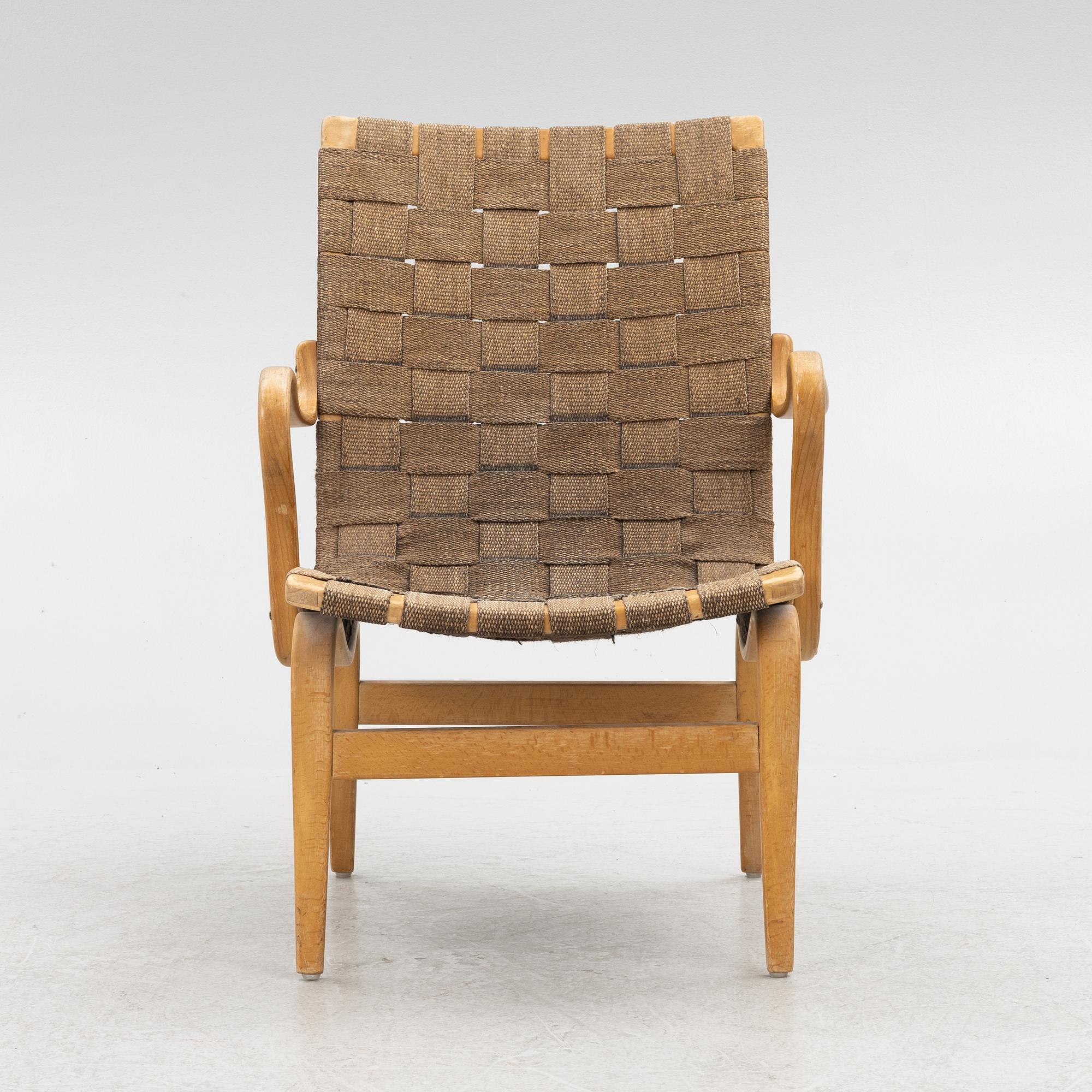 Bruno Mathsson, fåtölj, "Eva", 1900-talets andra hälft.