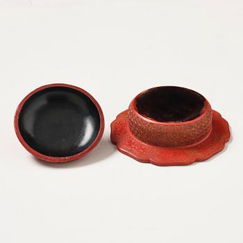 Ask med lock, lack. Qingdynastin, Qianlong (1736-95).