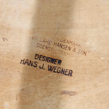 STOLAR, 4 st. "CH 30" Design Hans Wegner för Carl Hansen & sön, Odense, Danmark.