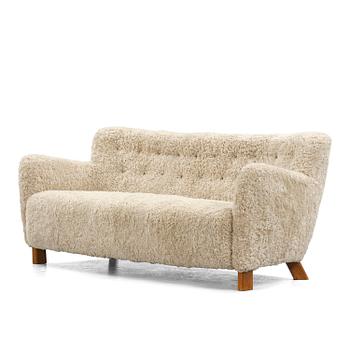 369. Fritz Hansen, a sofa model "1669", Denmark, 1940s.
