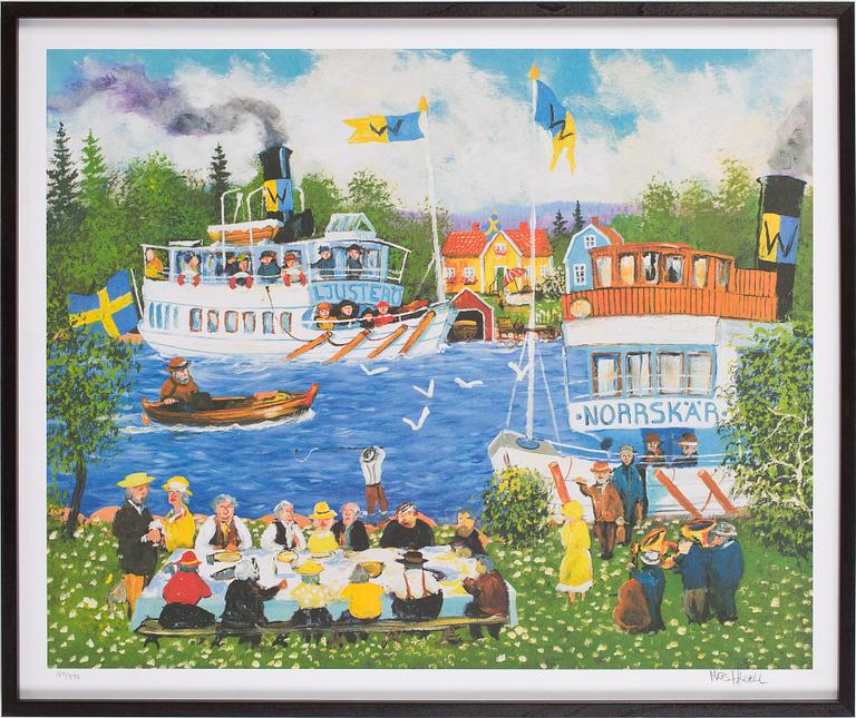 MATS HÅDELL, färglitografi, signerad och numrerad 189/390.