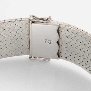 Bucherer armband 18K vitguld.