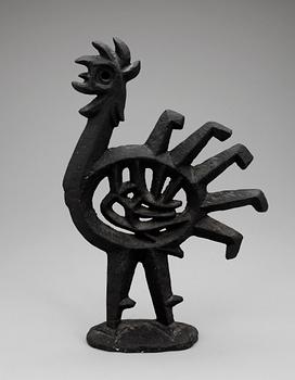 OLLE HERMANSSON, skulptur, gjutjärn, Husqvarna Vapenfabriksaktiebolag, 1960-tal.