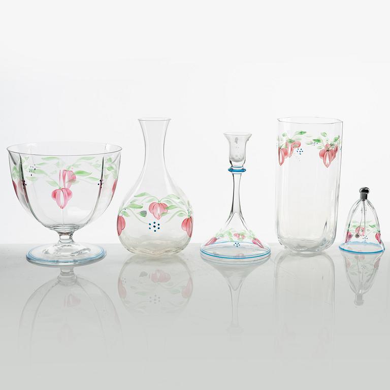 Eva Englund, a 50 pieces glass service, "Maja", Orrefors, Sweden.