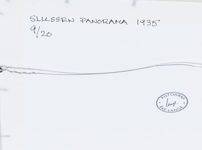 Åke Lange, "Slussen panorama", 1935.