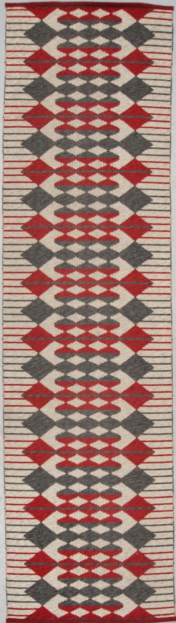 MATTA, dubbelvävd, 1900-talets mitt. Ca 326 X 88 cm.