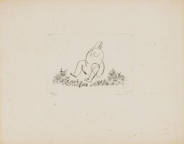 Jean Fautrier, Figure compositions, 2 pcs.