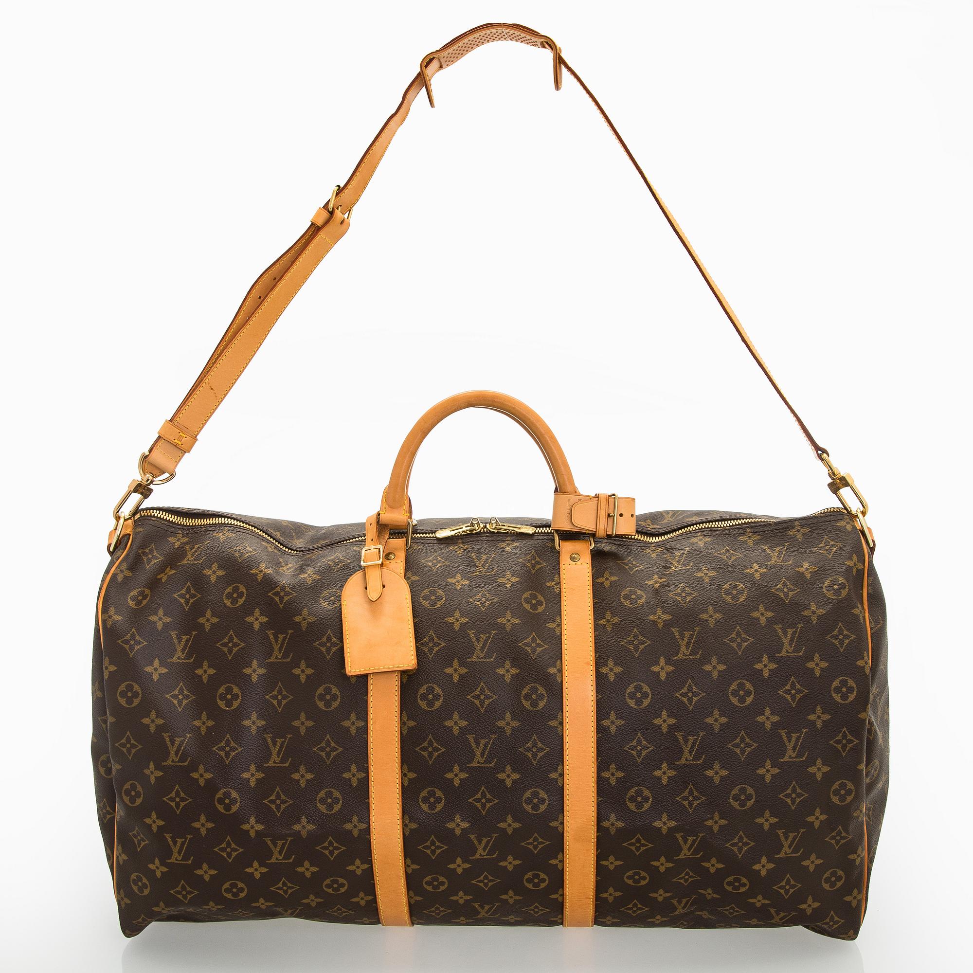 Louis Vuitton, a Monogram Canvas 'Keepall 60 Bandoulière' weekend bag.
