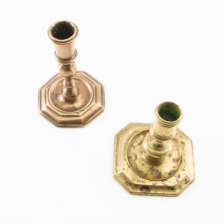 Candelabras, 2 pcs, Baroque, 18th century.