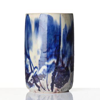 Carl-Harry Stålhane, a stoneware vase, Designhuset, Lidköping 1985.