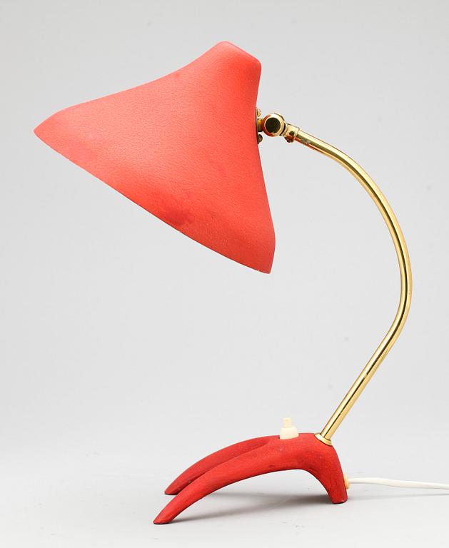 BORDSLAMPA, metall, EWÅ, Värnamo, 1940/50-tal.