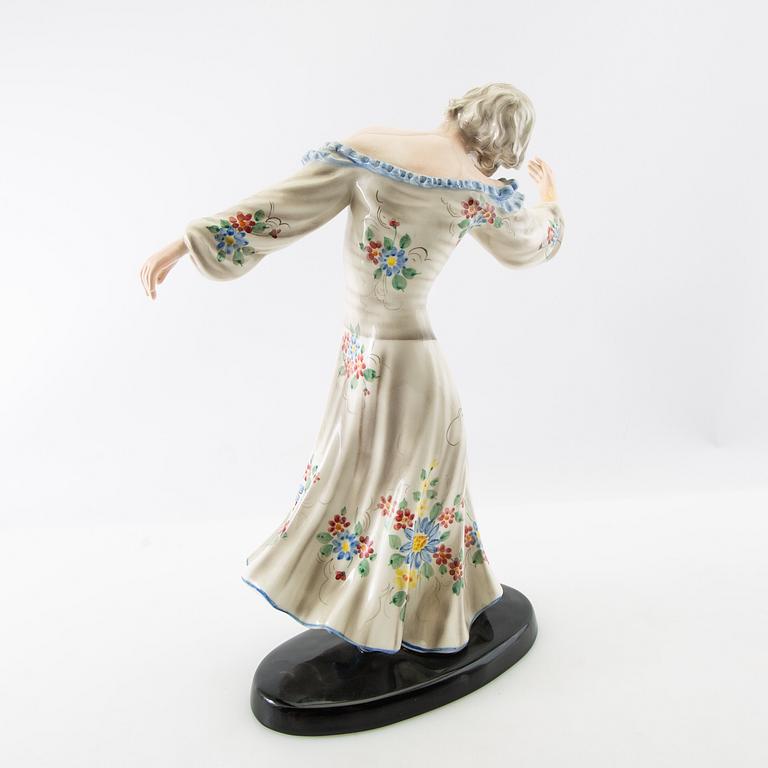 Josef Lorenzl, figurine "Rythmus" for Goldscheider circa 1940.