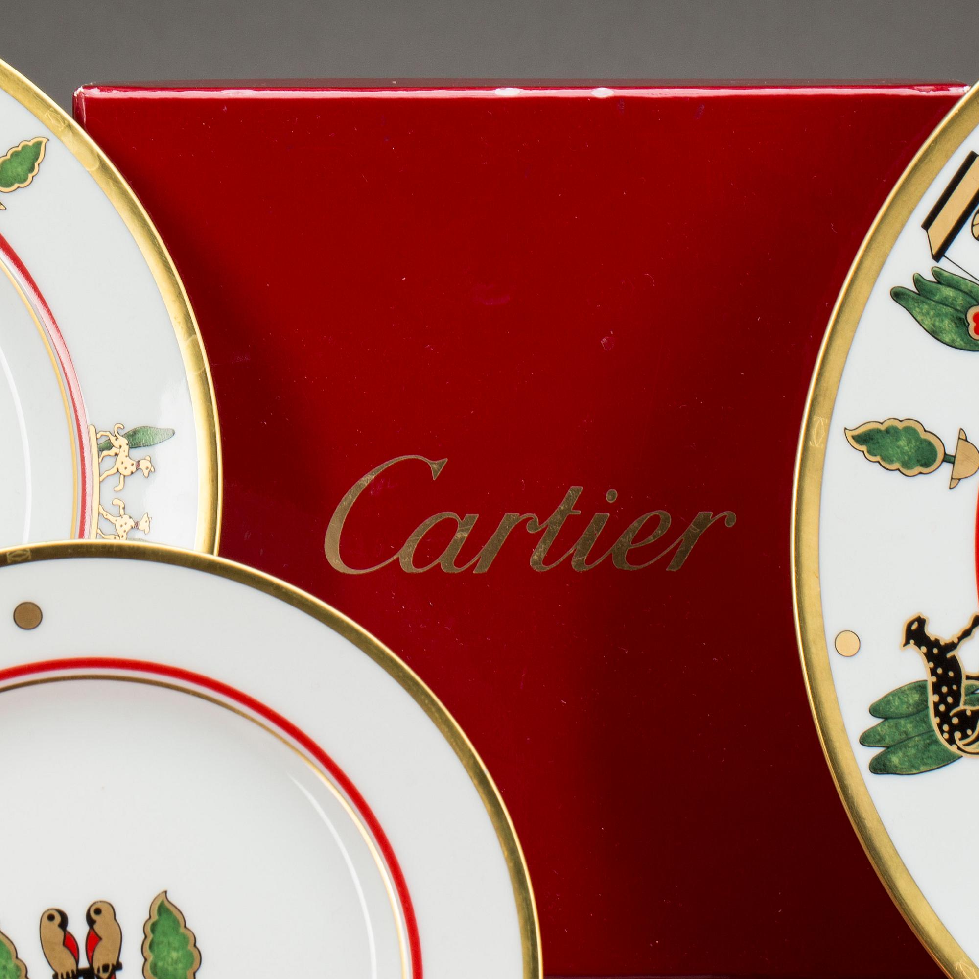 SERVIS, 18 dlr, Cartier, Limoges, 1986, porslin.