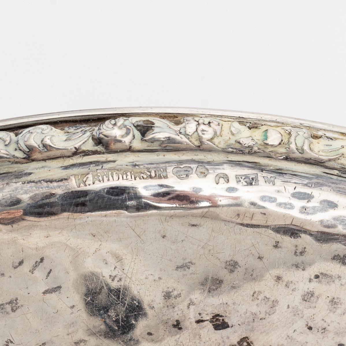 Karl Andersson, a silver hand mirror, Stockholm, Sweden 1924.