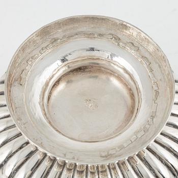 A parcel-gilt silver bowl, Stockholm, Sweden, 1829.