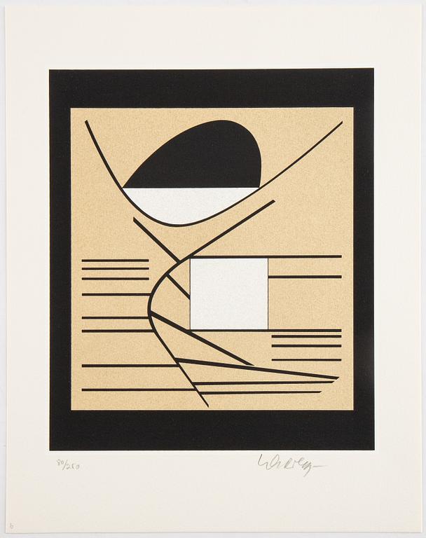 Victor Vasarely, portfolio with 7 silkscreen in colours, 1989, signed 80/200.