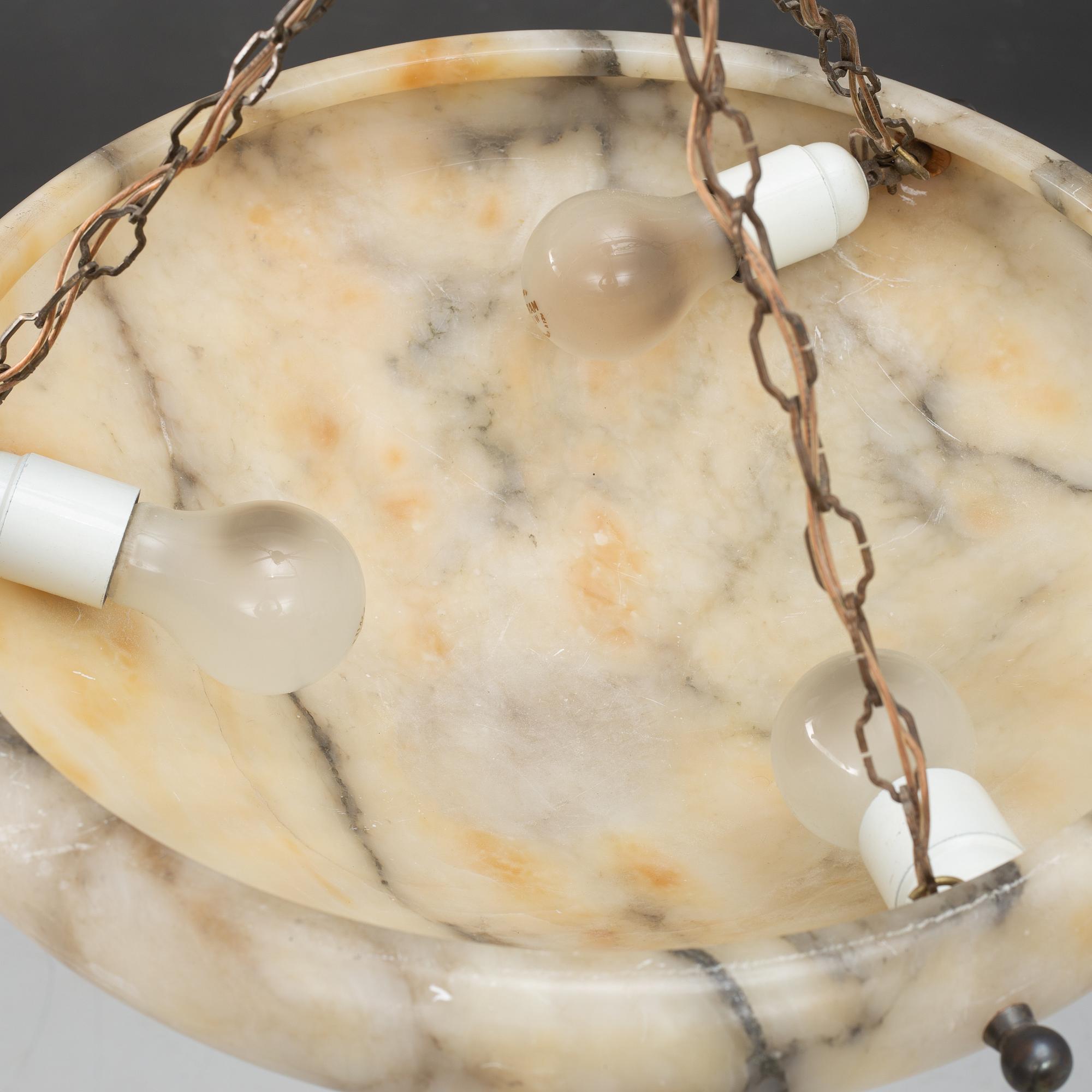 Takampel, alabaster, 1920-tal.