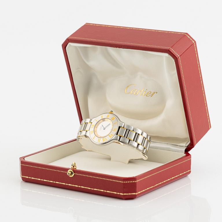 must de CARTIER, Must 21, wristwatch, 28 mm.