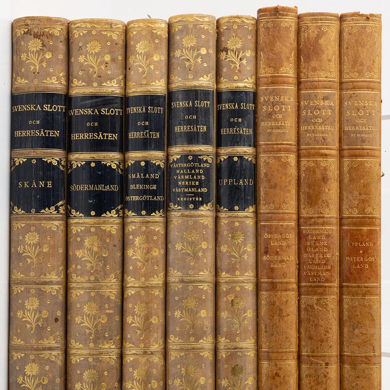 "Svenska slott och herresäten vid 1900-talets början", 18 volumes, different years and publishers.