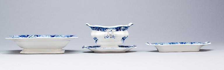 SERVISDELAR, 15 delar, flintgods, "Skåne", Rörstrand, 1900-tal.
