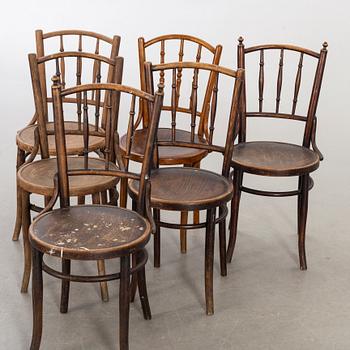 A SET OF 6 BENTWOOD CHAIR CA 1900.