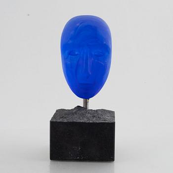 Bertil Vallien, a cast glass sculpture, Kosta Boda Atelier.