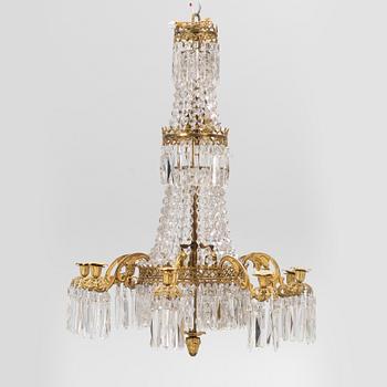 A chandelier, late 19th Century.